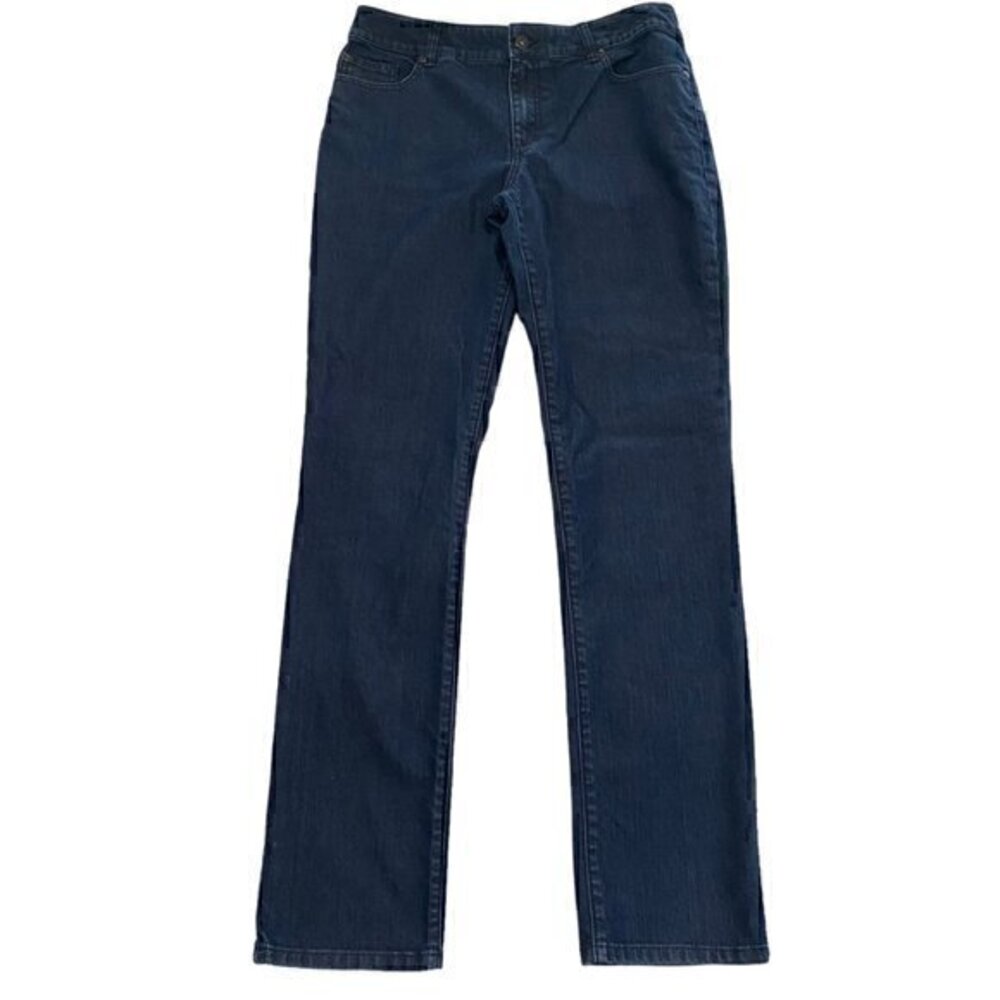 Ralph Lauren Women Jeans Denim Boot Cut Zipper Button Up Size 12